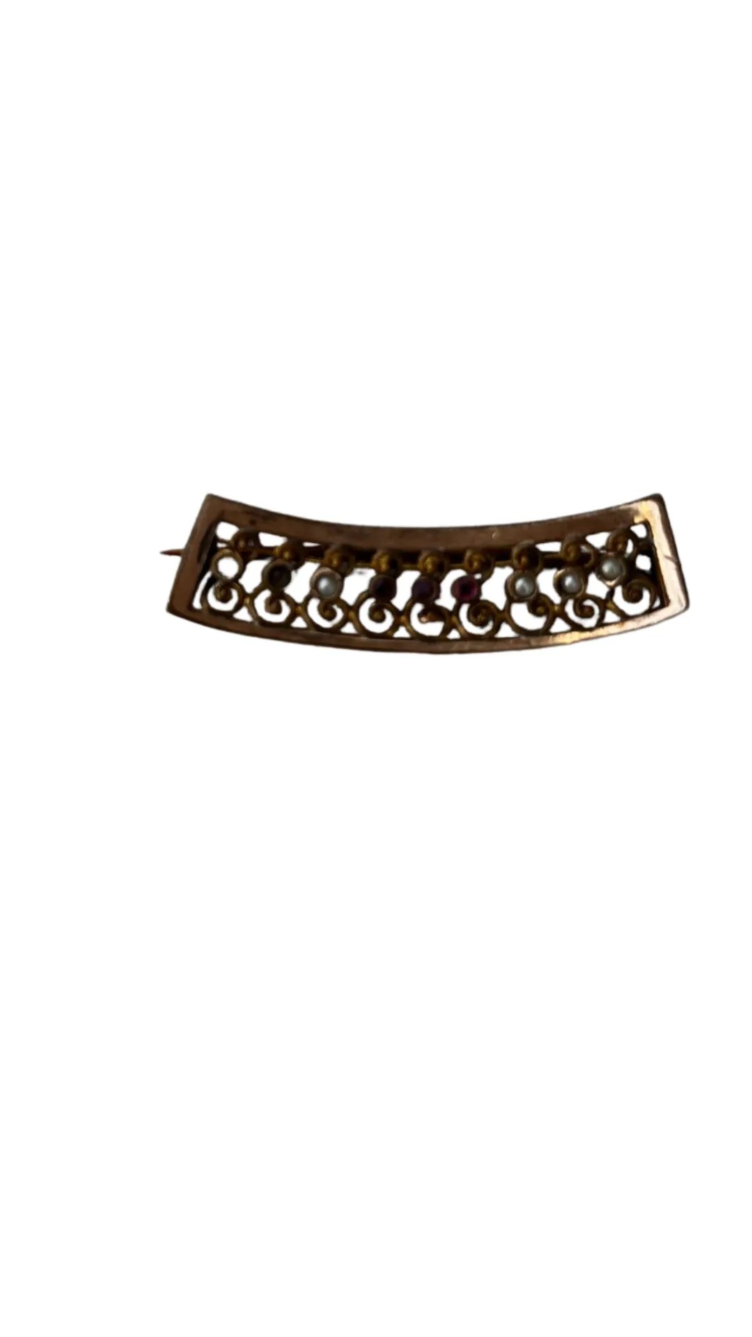119 GLD Split Brooch