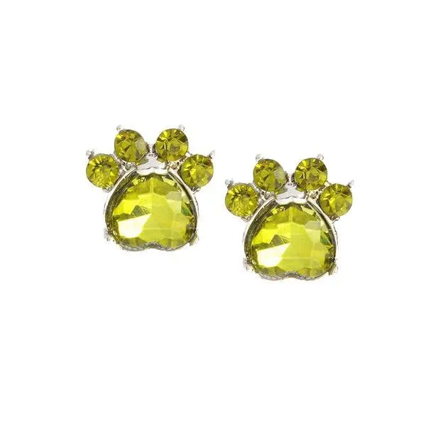 Birth Stone Crystal Earrings