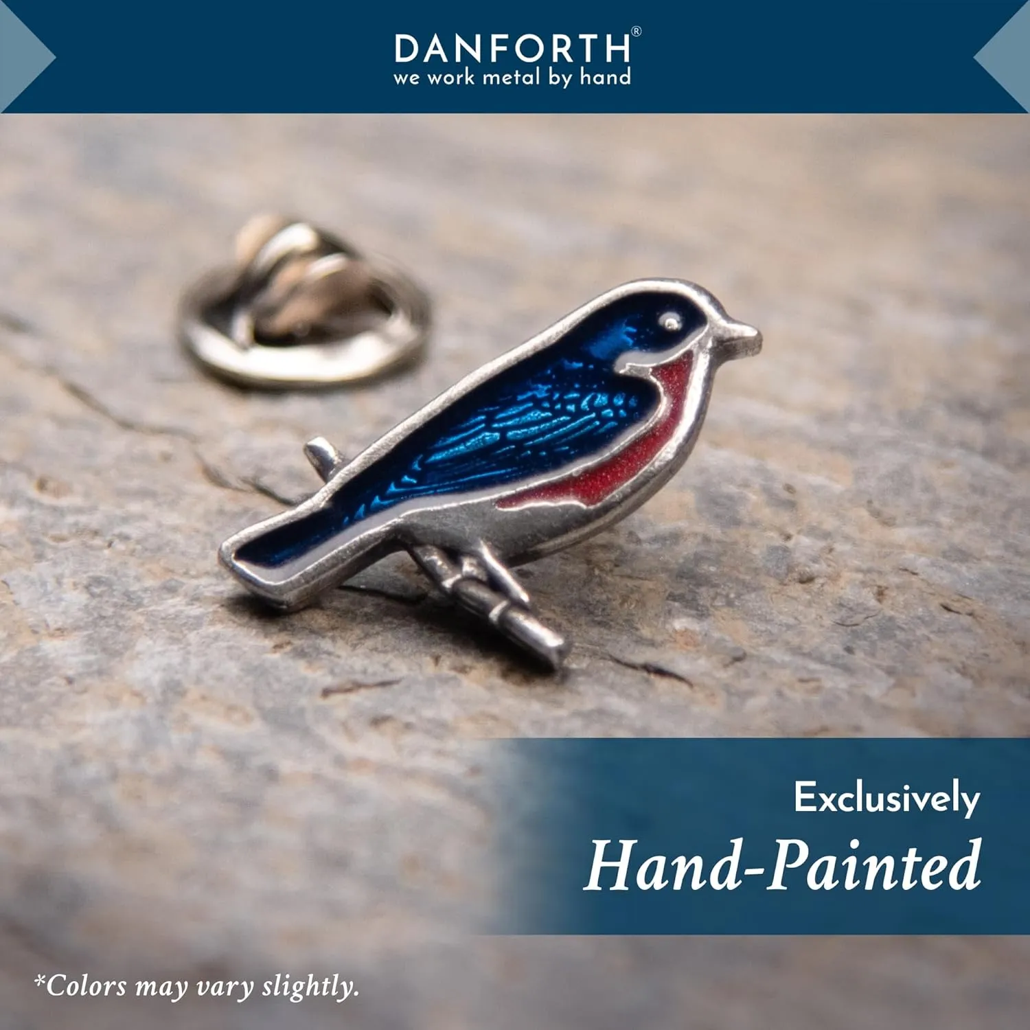 DANFORTH Lapel & Brooches Pin  Small, Decorative & Handmade  Made In USA