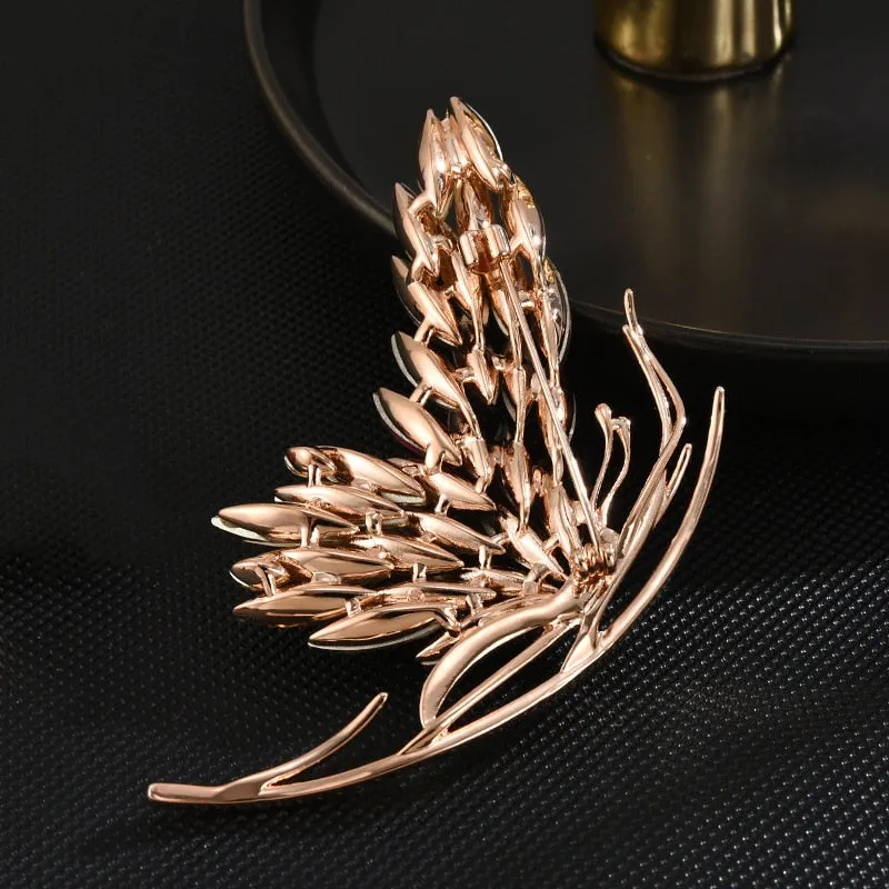 Gradual Butterfly Copper Micro Inlaid Cubic Zirconia Brooch Jewelry Gift