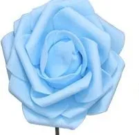 JANAI ~ White & Silver Cascade Real Touch Roses Brooch Bouquet