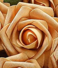 JANAI ~ White & Silver Cascade Real Touch Roses Brooch Bouquet