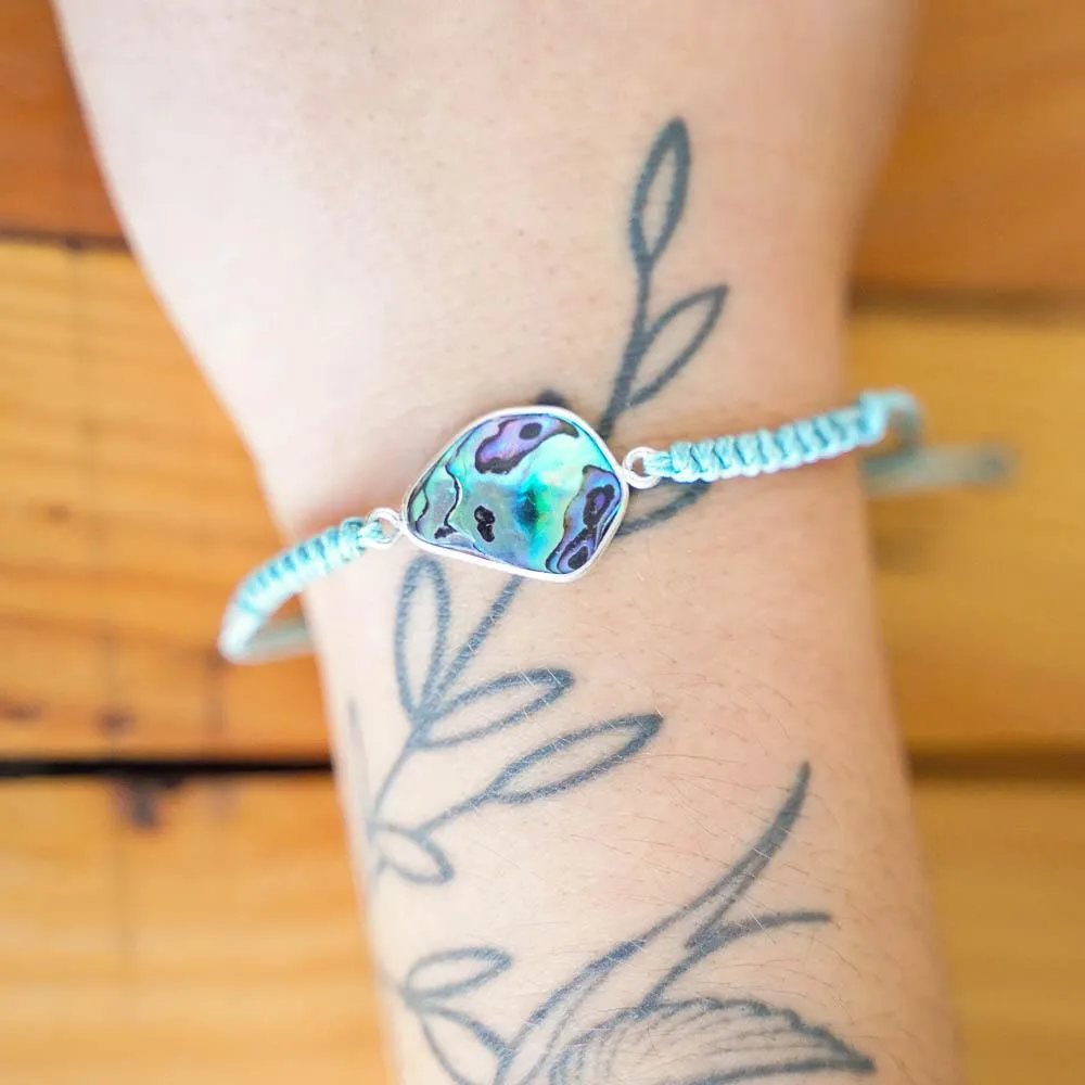 Kiwa Paua Silver Link Bracelet