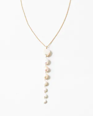 Long Pearl Pendant Necklace