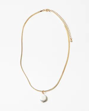 Pearl on Snake Chain