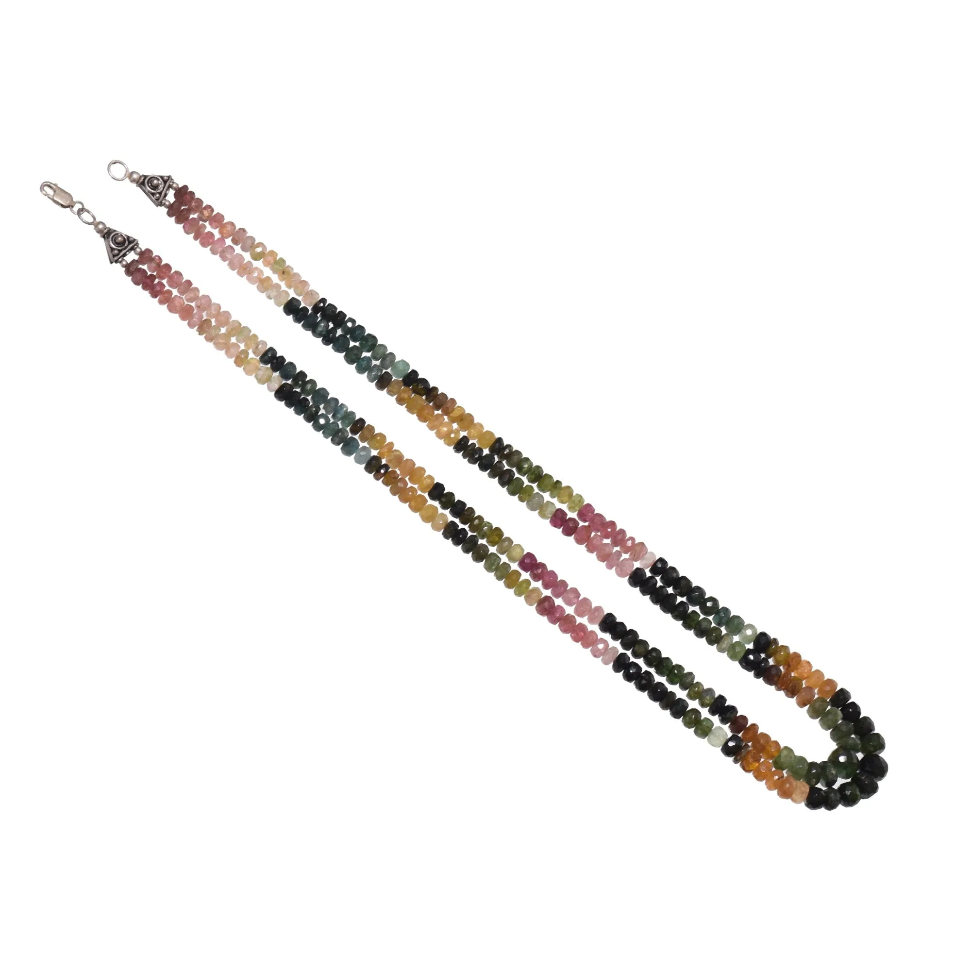 Premium Multi Sapphire Full Beaded Gemstone Necklace