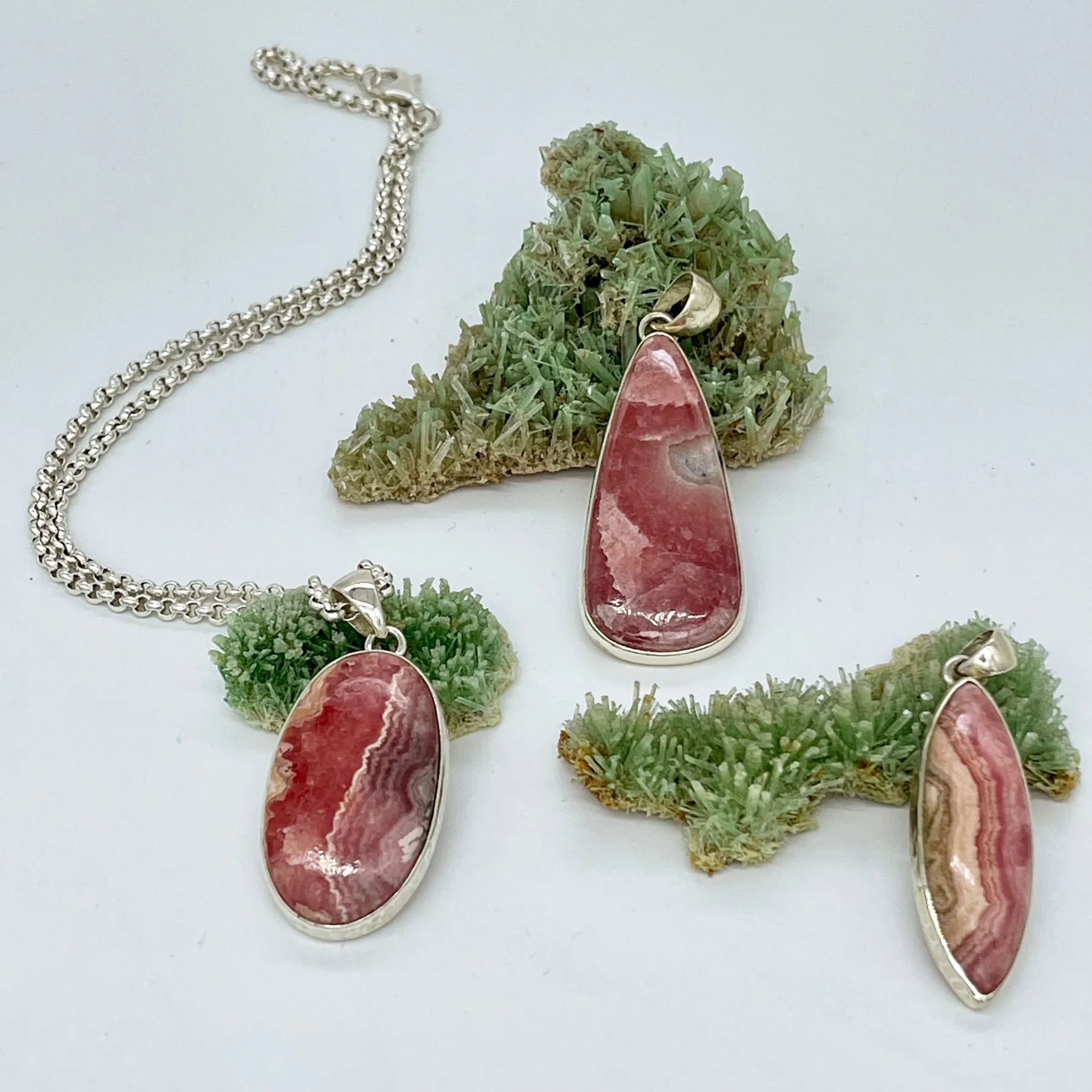 RHODOCHROSITE  PENDANTS