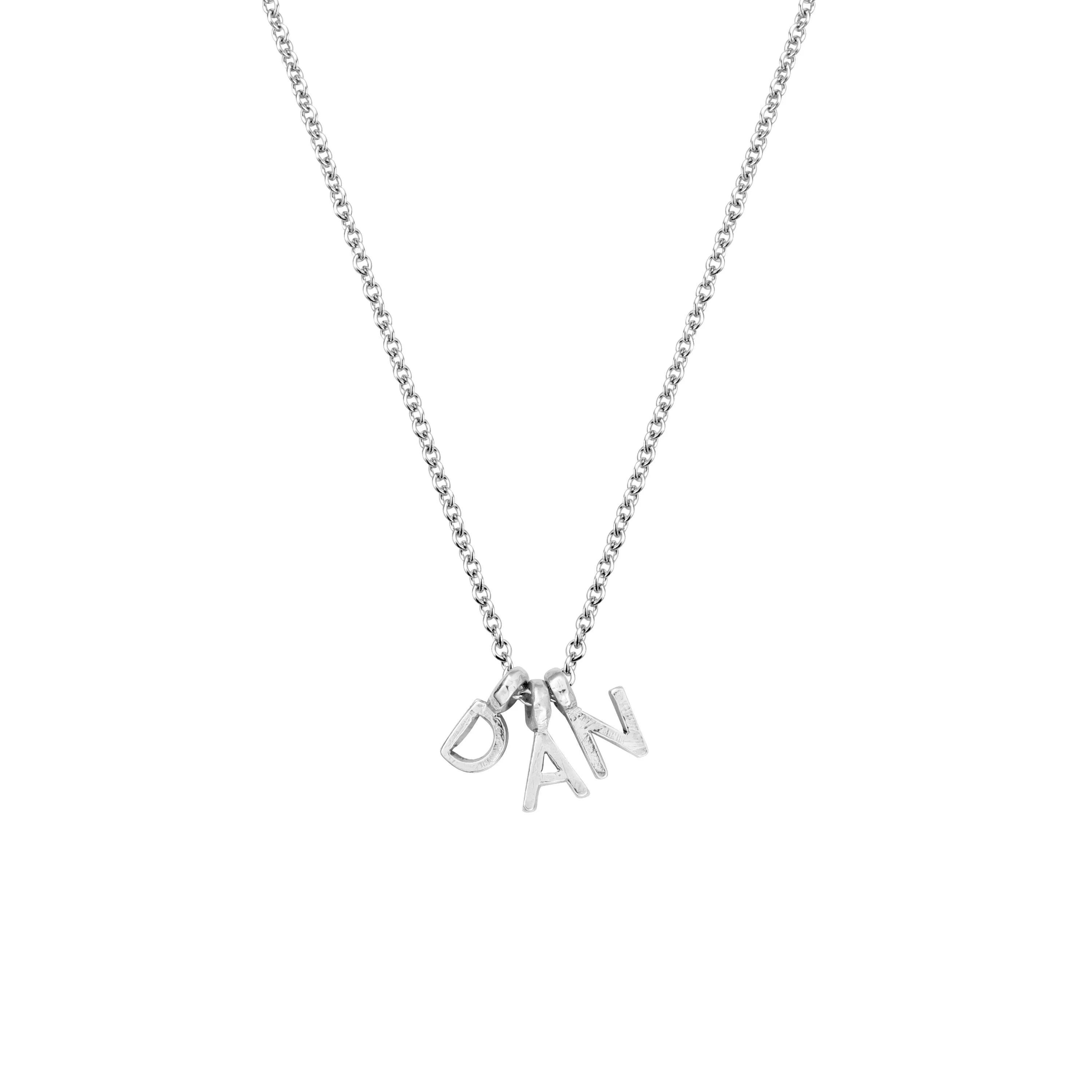 Silver Mini Alphabet Necklace
