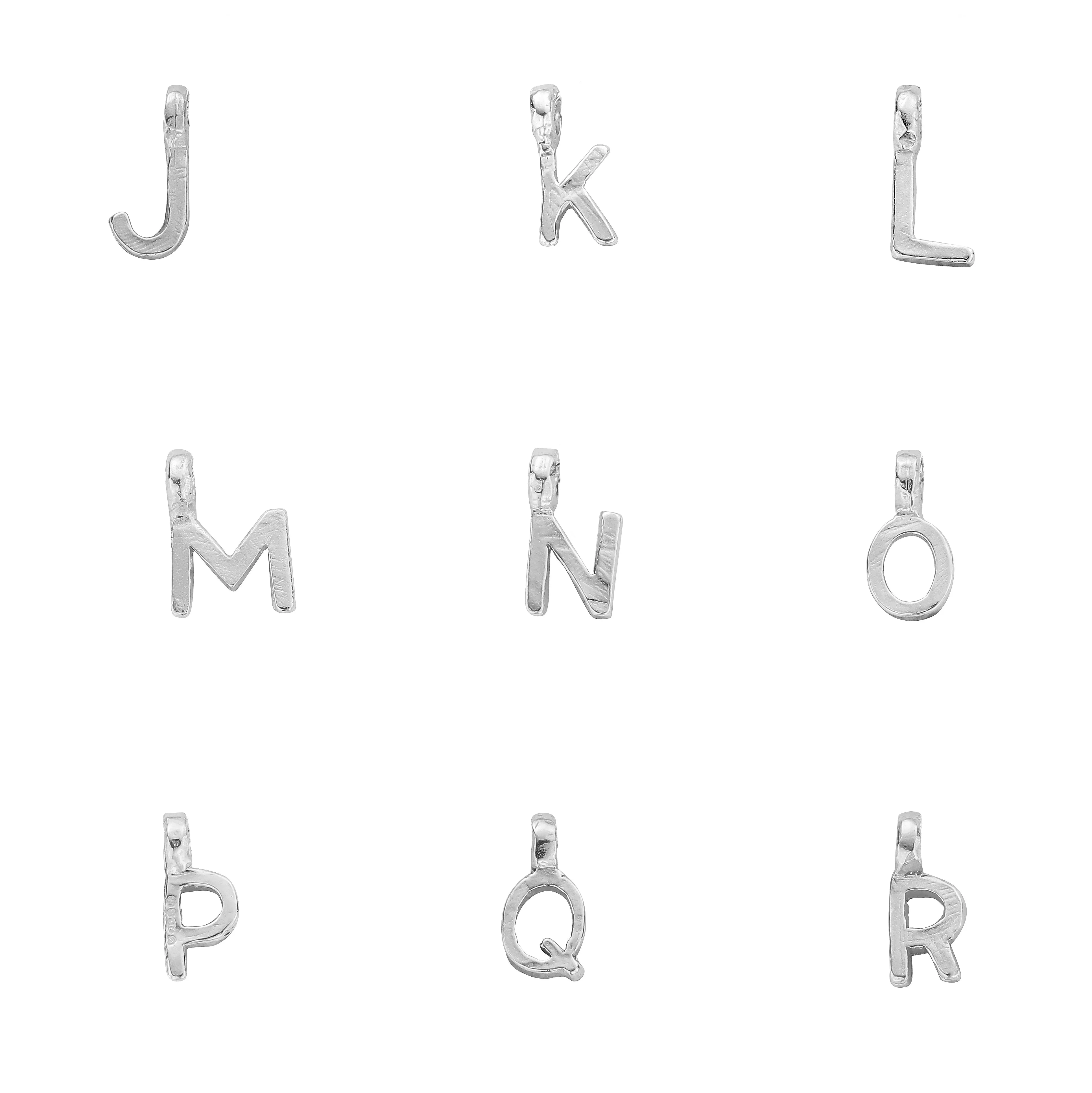 Silver Mini Alphabet Necklace