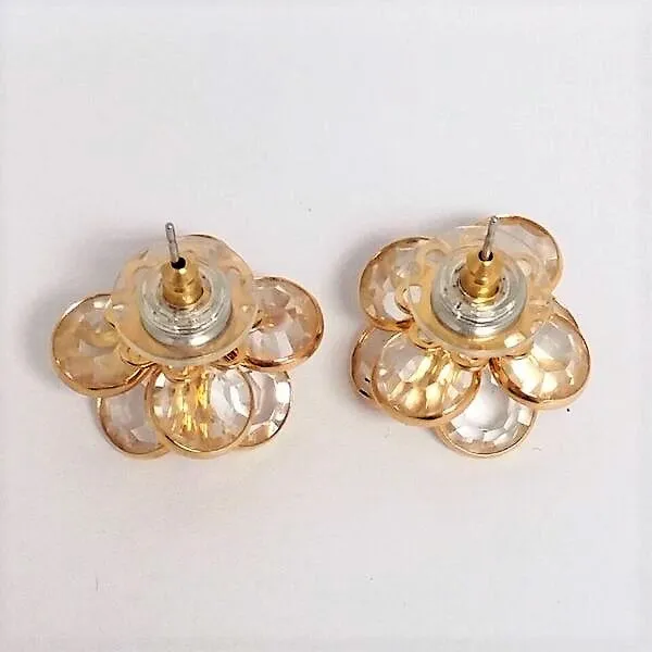 Swarovski Crystal Petal Flower Studs