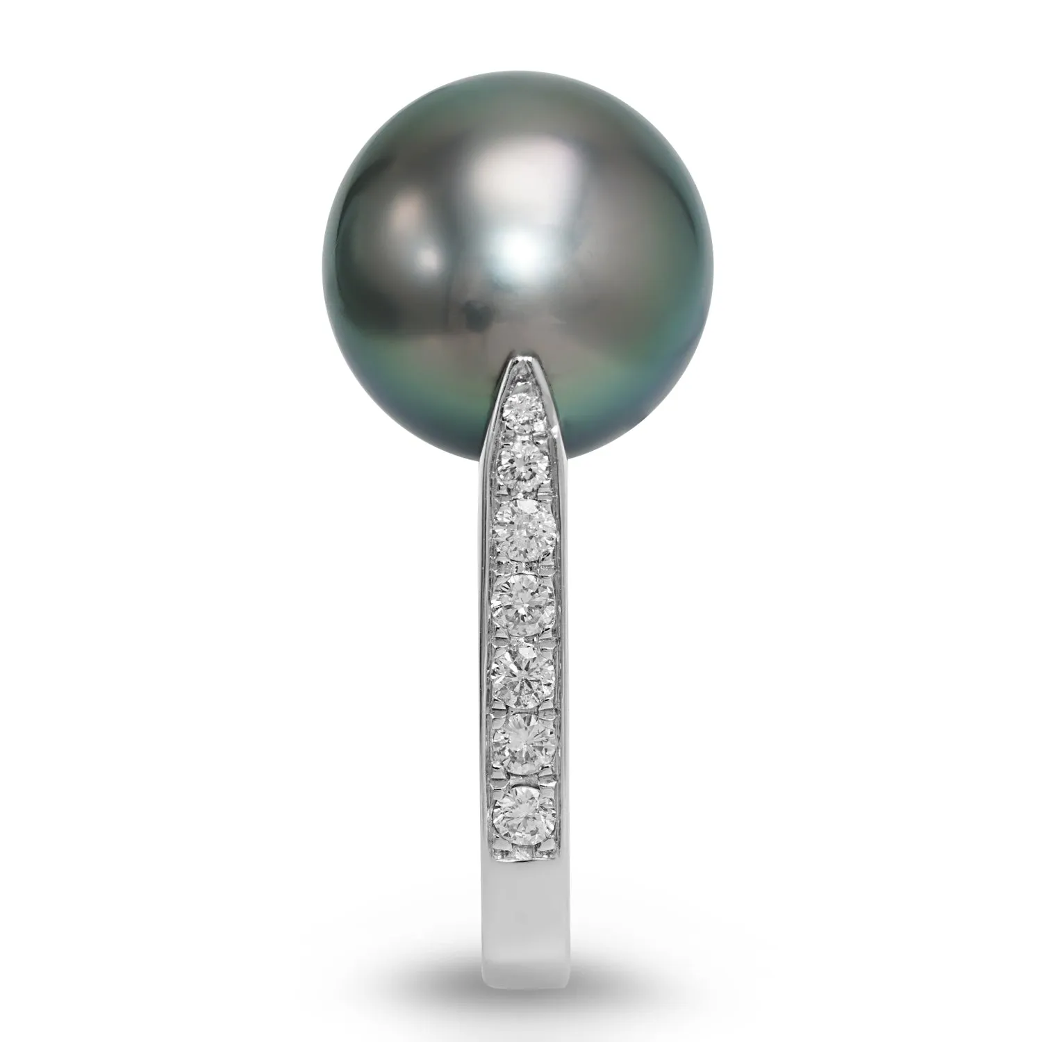 Tahitian Pearl Diamond Ring