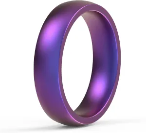 ThunderFit Unisex Silicone Rings, 2.1mm Thick Minimalist Rubber Engagement Rings