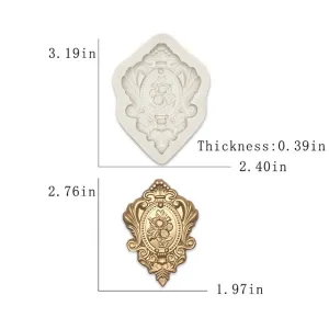 Vintage Shield Brooch - Silicone Mold
