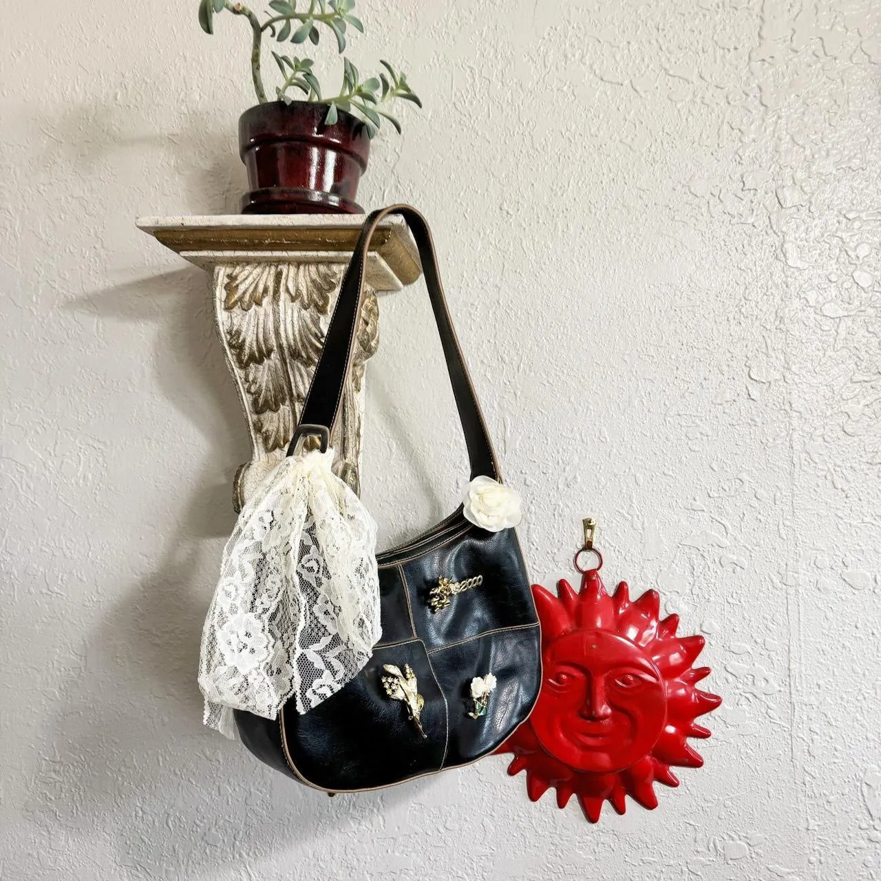 Y2K Reworked Vintage Brooch Bag