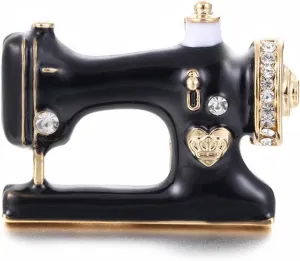 YIFEISIQI Vintage Sewing Machine Brooches Instrument Corsage for Mothers Day Gift